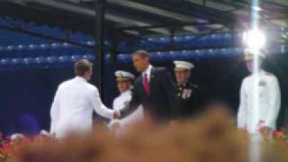 preview picture of video 'Naval Academy Graduation 2009 - Obama'