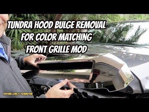 Tundra Hood Bulge Removal for Color Matching Grille Mod