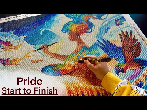 PRIDE - Diamond Painting from Start to Finish