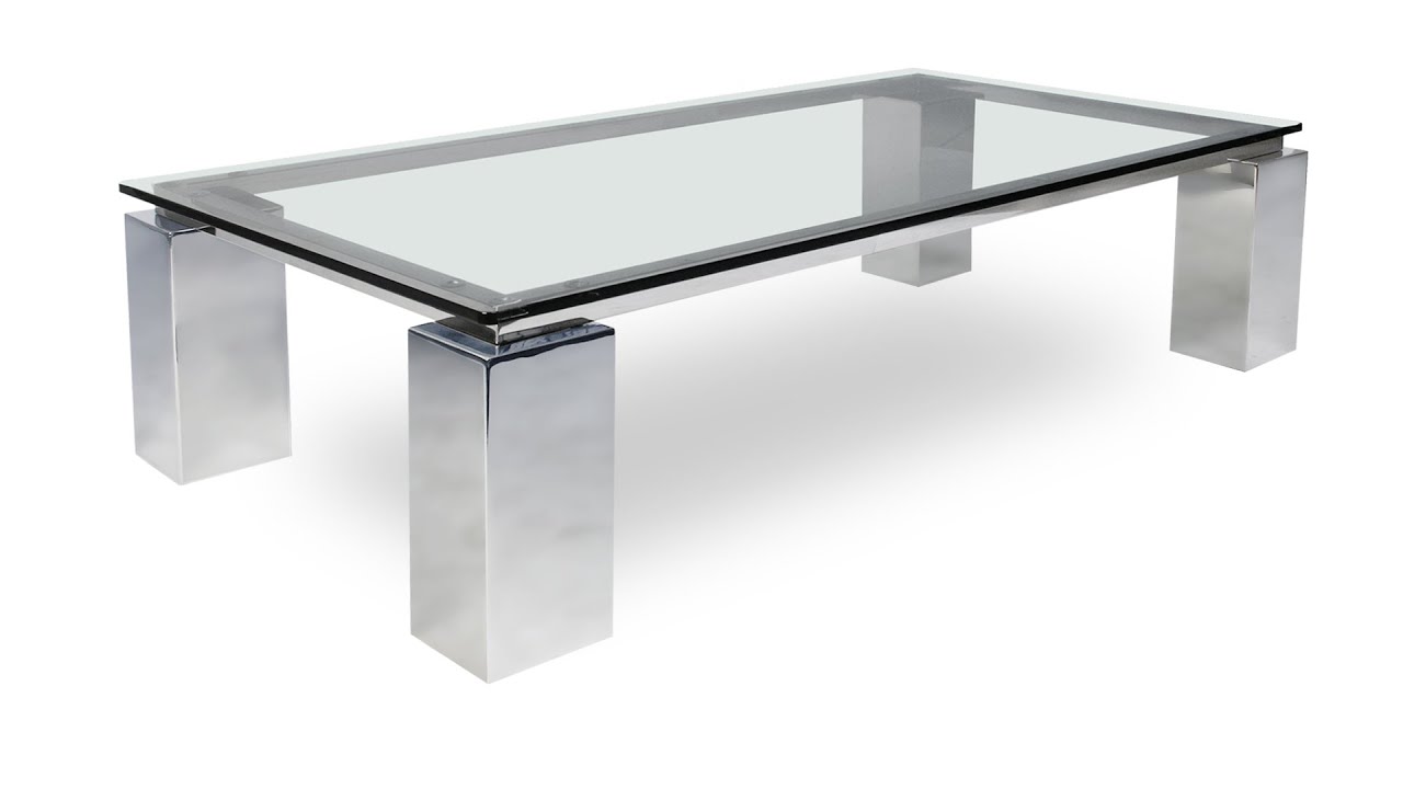 Table basse rectangulaire en verre - Arklow