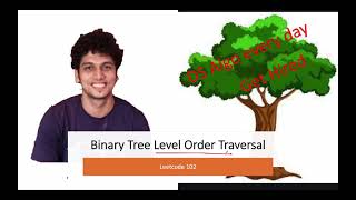 YouTube video 'Binary Tree Level Order Traversal | Leetcode 102 | BFS | DFS | Live coding session'