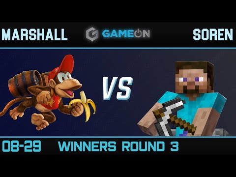 Muk.Lyfe | Marshall (Diddy Kong) vs Soren (Inkling, Steve) - Game On 8/29 Winners Round 3