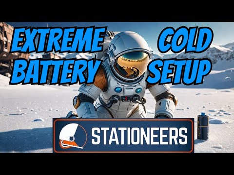 Installing a Station Battery on the Frozen wastes of Europa - Stationeers Europa Ep2