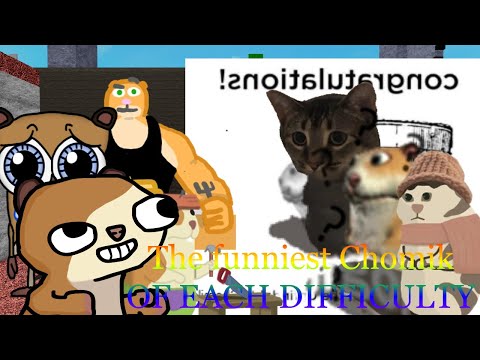 The Funniest Chomik of each Difficulty (MY OPINION)