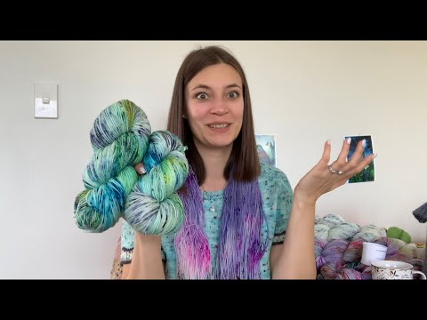 Strawberry Patches Podcast Episode 68: Musings on the hand dyed speckled yarn