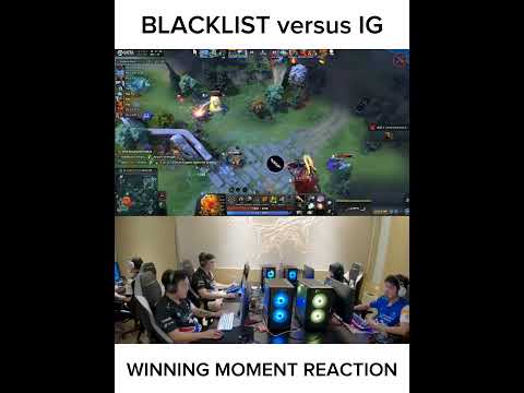 Blacklist Rivalry vs IG winning moment reaction. #shorts #dota2 #blacklistagent #blacklistrivalry