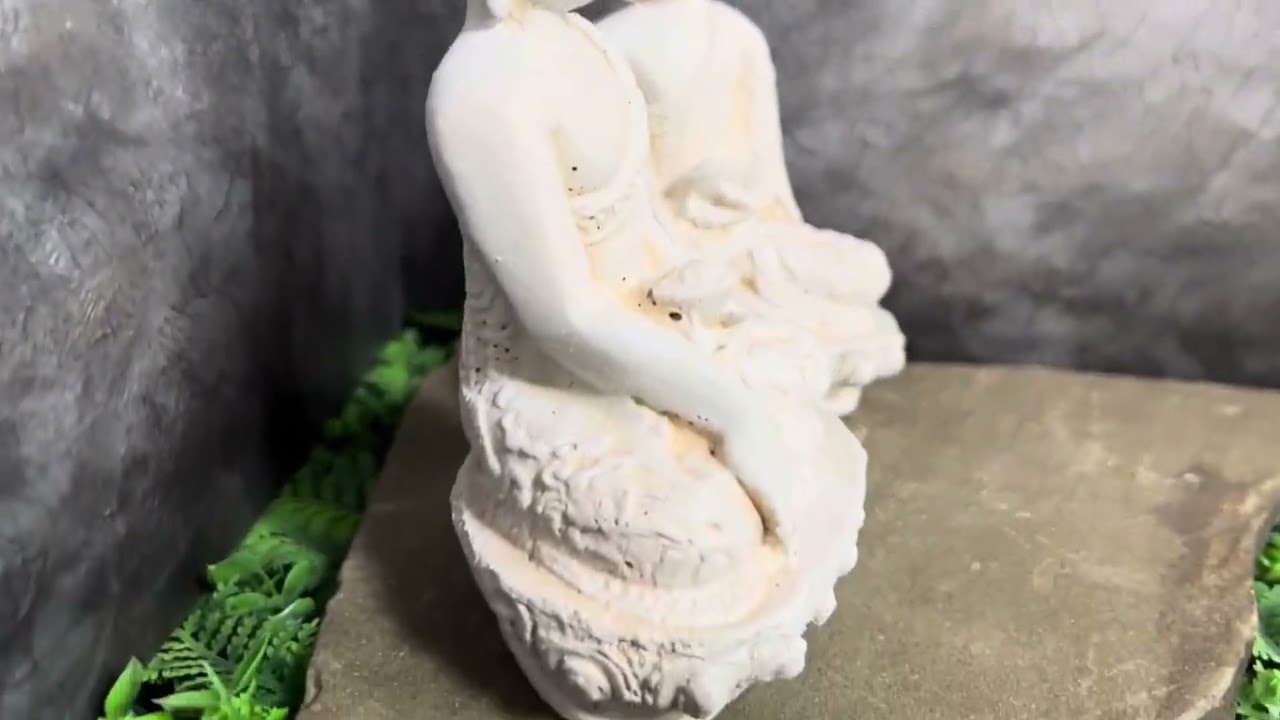 Статуэтка Будды из бетона для флорариума