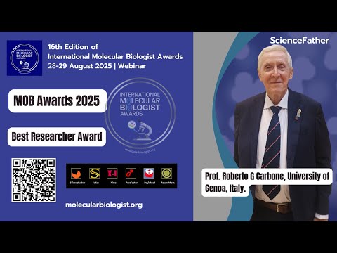 Prof. Dr. Roberto G Carbone, University of Genoa, Italy #sciencefather #researchawards