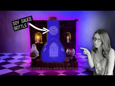 Making a Haunted House out of a Soy Sauce Bottle - HECK YEAH!