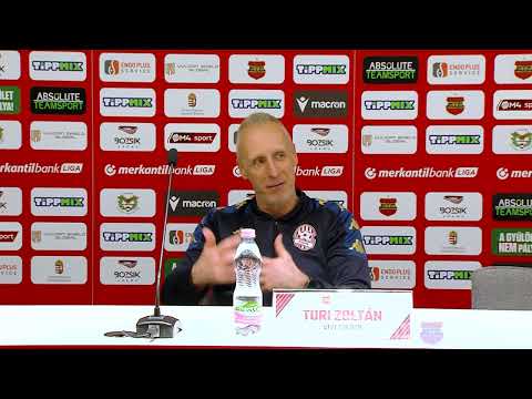 Budapest Honvéd FC - ESMTK 2-0 (0-0), Turi Zoltán sajtótájékoztatója