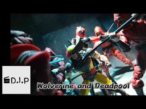 Wolverine & Deadpool Vs Ninjas | Action video | Stop-motion fight |