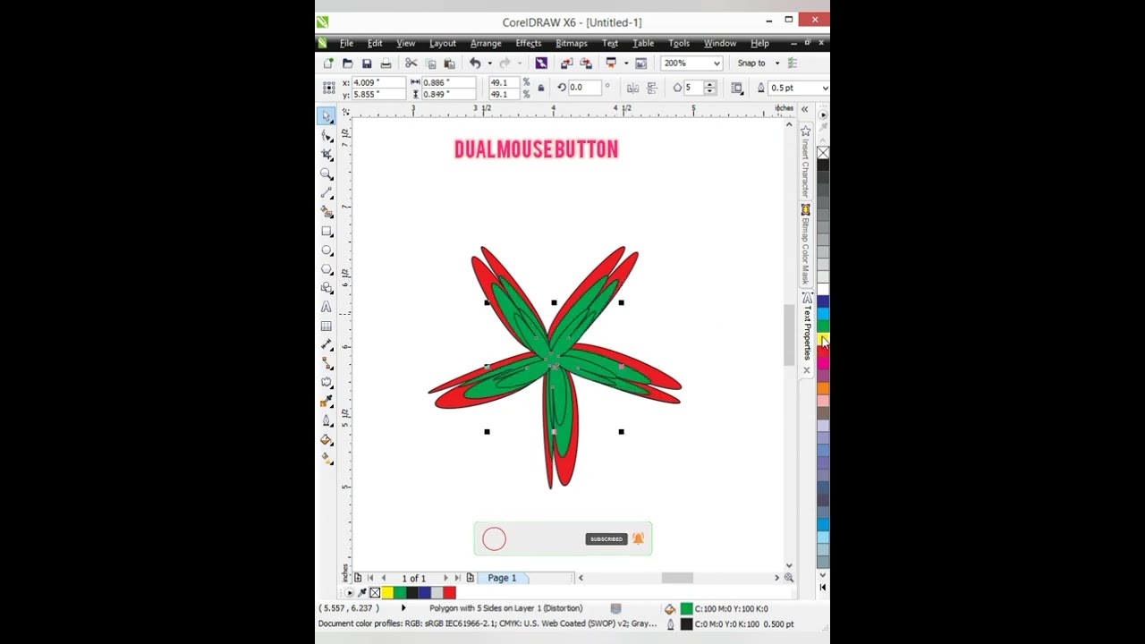 How to create star clipart in Corel Draw