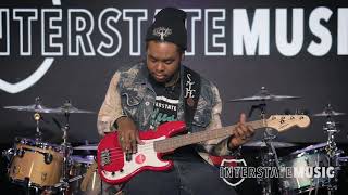 Video thumbnail for Squier Mini Precision Bass Guitar, Dakota Red with Laurel Fingerboard | Interstate Music by Interstate Music