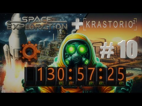 Race Against Time and Space #10 (Factorio Space Exploration + Krastorio 2)