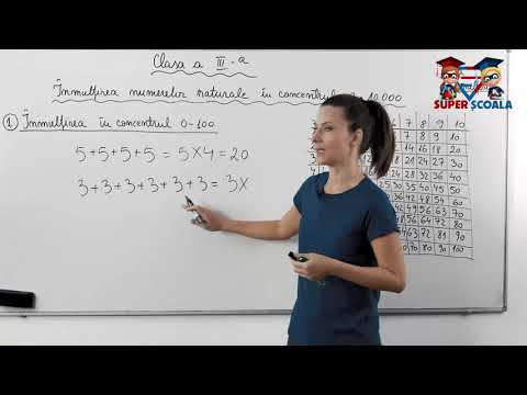 Clasa a III-a - Înmulțirea numerelor naturale în concentrul 0-10.000