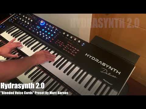 Hydrasynth 2.0 "Bleeded Voice Cards" Preset By Marc Barnes