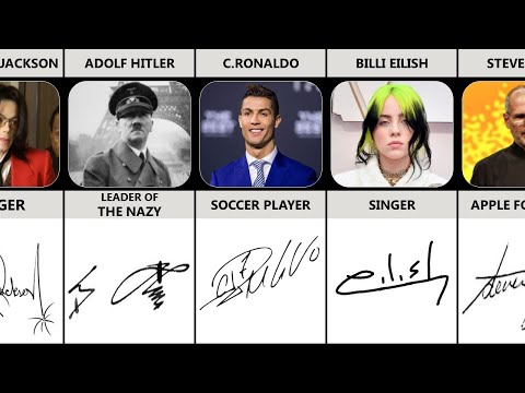 Coolest Signatures From Famous People