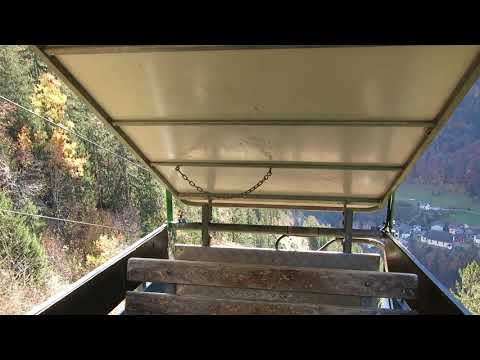 Luftseilbahn Bristen - Waldiberg Talfahrt 2020 - cable car Switzerland