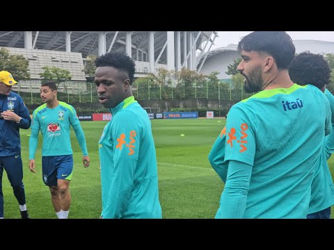 A SHOW of GOALS and SAVES at the BRAZILIAN NATIONAL TEAM TRAINING IN SOUTH KOREA! EXCLUSIVE Images!