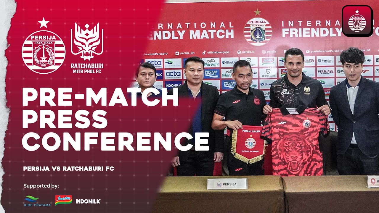 Press Conference Jelang International Friendly Match antara Persija vs Ratchaburi FC