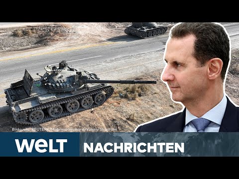 BÜRGERKRIEG IN SYRIEN: Assad-Regime kurz vor Fall? Rebellen-Miliz rückt auf Homs vor | WELT STREAM