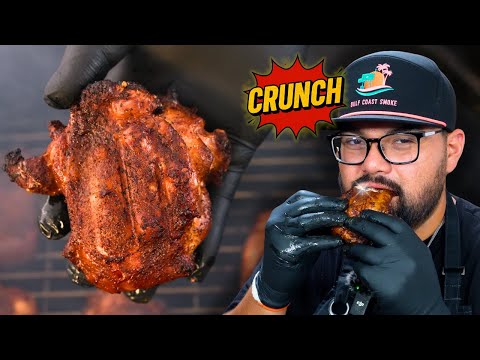 How to Get CRISPY Skin on Smoked Chicken Thighs!
