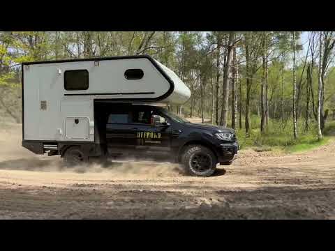 Pickup Camper von Eilers Fahrzeugbau im Offroadgelände! Hier mit einem Ford Ranger Basisfahrzeug.