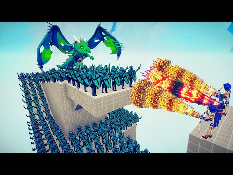 100x POISON ARMY + ACID DRAGON vs 3x EVERY GOD - Totally Accurate Battle Simulator TABS