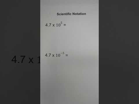 Scientific Notation #math