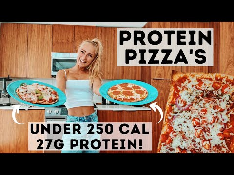 HIGH PROTEIN LOW CALORIE PIZZA FOR ABS AND WEIGHT LOSS! Healthy junk food recipes. Macro friendly
