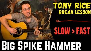 Tony Rice’s “Big Spike Hammer” Break (Full Lesson + Tabs + Speed Builder)