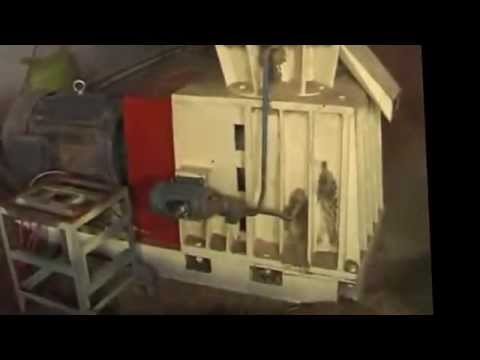 SKJ3 550 compelete pellet production line.pellet mill,pellet making machine working video