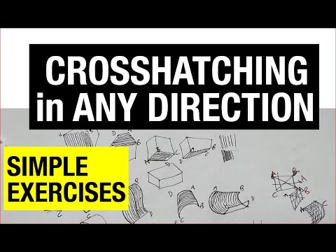 Simple Cross-Hatching Tips & Exercises E2 | Cross-hatching in any direction