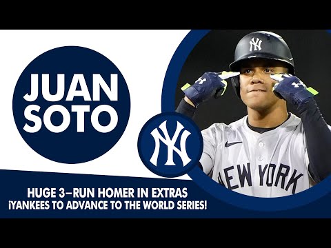 HUGE 3-RUN HOMER IN EXTRAS FOR JUAN SOTO! (Key hit for the Yankees to advance to the World Series!)