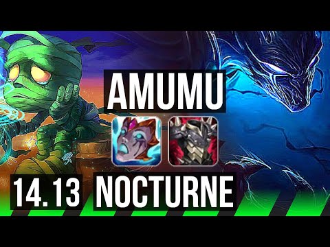 AMUMU vs NOCTURNE (JGL) | Rank 1 Amumu, Dominating, 11/3/4 | EUNE Challenger | 14.13