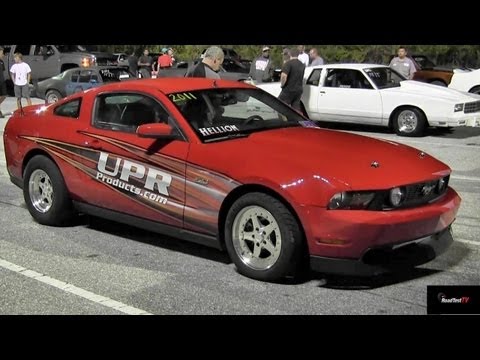UPR Turbo Coyote Mustang GT vs  Nissan 240 2JZ Turbo - 1/4 Mile Drag Race Road Test TV ®