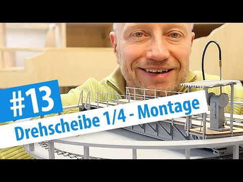 Kleine Spur 0 Anlage - Teil 13: 48ft Drehscheibe von Kitwood Hill Models, 1/4 – Montage