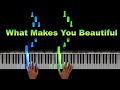 One Direction - What Makes You Beautiful Piano Tutorial