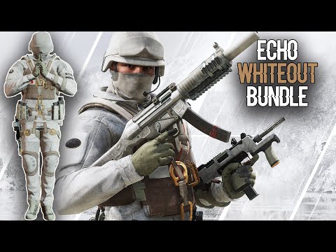 New ECHO WHITEOUT BUNDLE - Showcase IN-GAME - Uniform, Headgear, Weapon Skins - Rainbow Six Siege