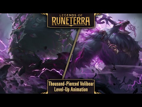 Legends of Runeterra - Thousand-Pierced Volibear Level-Up Animation