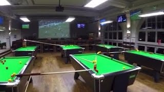 Bristol sports bar pulls off amazing trick shot – video