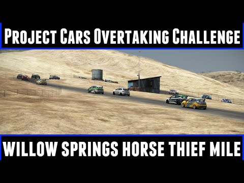 Project Cars Overtaking Challenge Willow Springs Horse Thief Mile (60FPS)