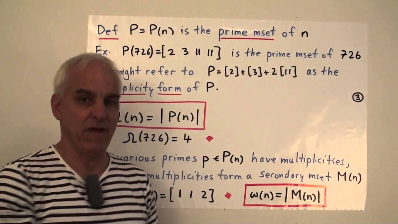 Unique factorization, primes and msets | Data Structures in Mathematics Math Foundations 160