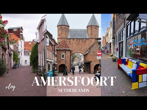 美呆😳 荷蘭中古世紀小城市 Amersfoort Vlog  二手衣店挖寶 蒙特里安博物館🎨