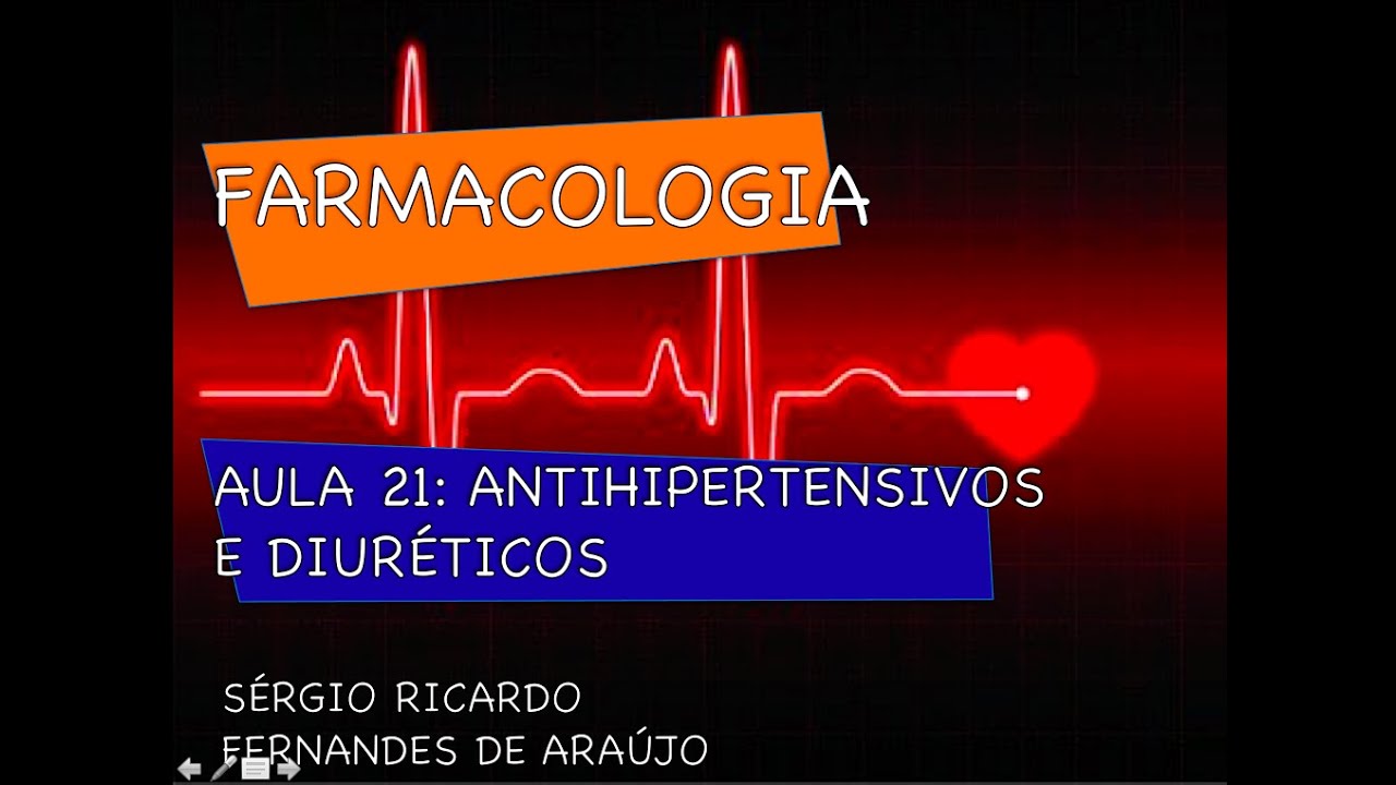 Curso de Farmacologia: Aula 21 - Antihipertensivos - IECA e AAII