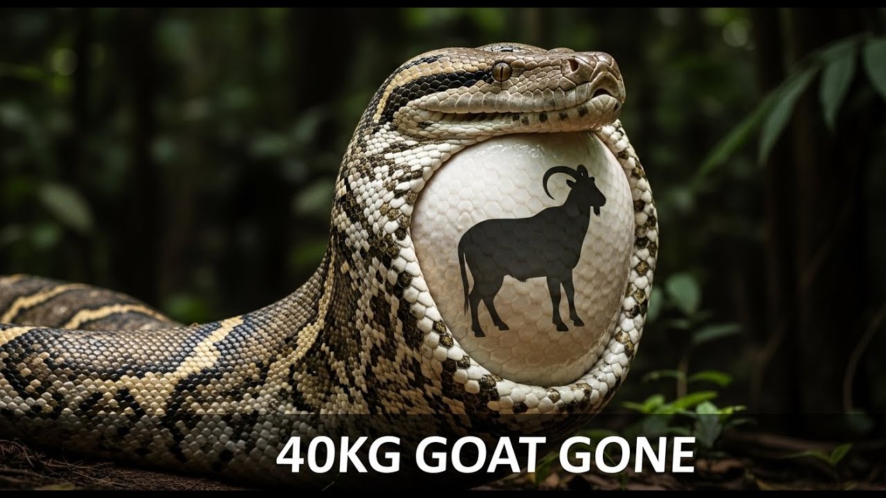SHOCKING: Massive Python Swallows 40KG Goat | The Intruder's Last Meal in Sumatra