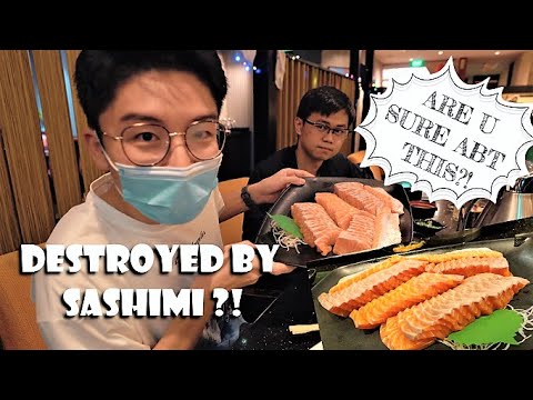 ENORME prato de sashimi no Hokkaido Sushi Buffet All You Can Eat?!