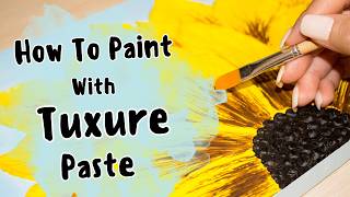 How to Paint Flower with Texture Paste | 3D Flower Texture painting | DIY
