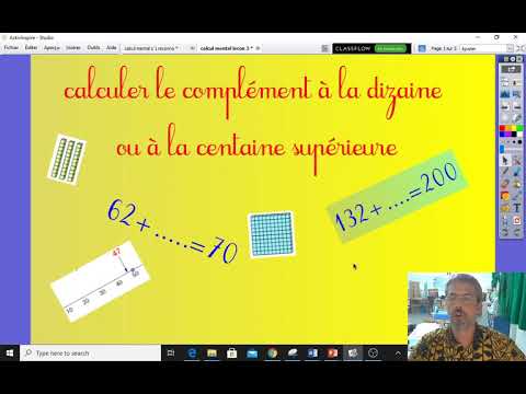 maths CM2 - leçon calcul mental à l'école - complément à la dizaine et à la centaine supérieure