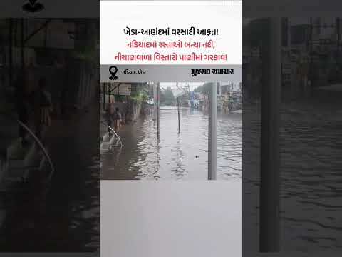 Kheda-આણંદમાં વરસાદી આફત! નડિયાદમાં રસ્તાઓ બન્યા નદી, નીચાણવાળા વિસ્તારો પાણીમાં ગરકાવ! Kheda-આણંદમાં વરસાદી આફત! નડિયાદમાં રસ્તાઓ બન્યા નદી, નીચાણવાળા વિસ્તારો પાણીમાં ગરકાવ!